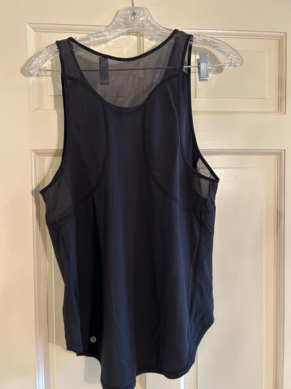 Lululemon Black Mesh Panel Athletic Tank Top Size 8